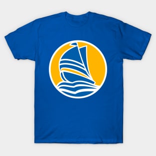 Minimal Sailboat at sunset 2 T-Shirt